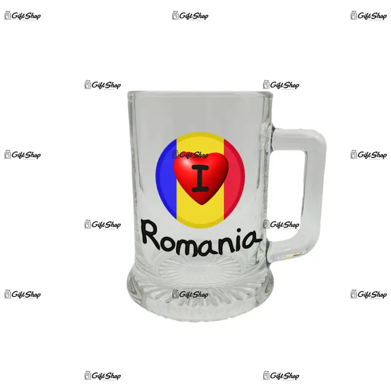 I love romania, halba cu mesaj 3